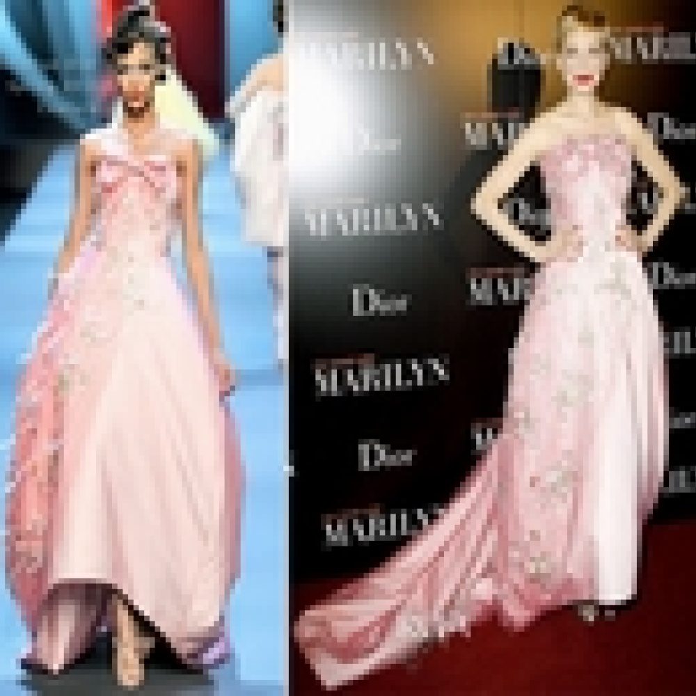 ميشال ويليامز تتألق في تصميم كريستيان ديور