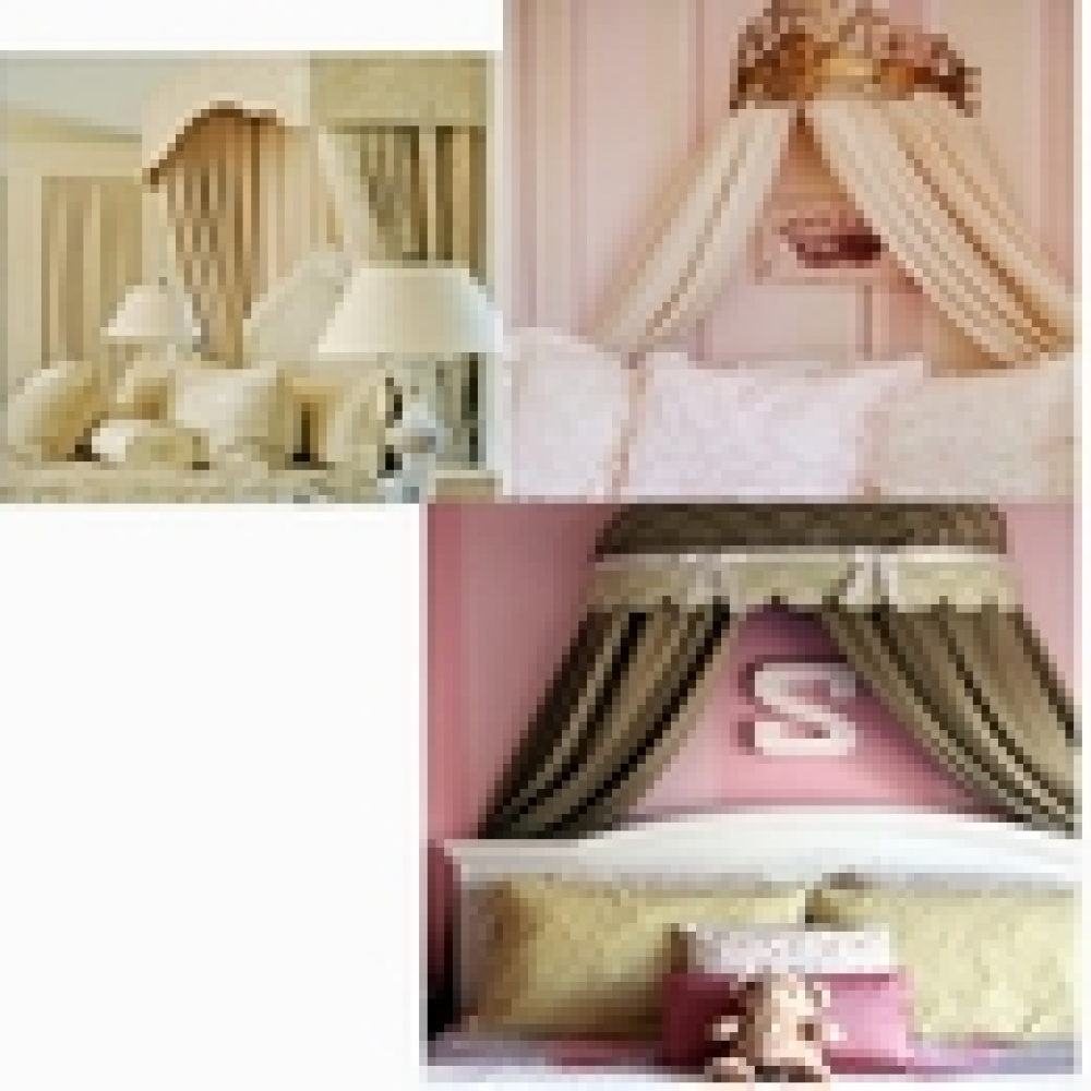 ديكورات رائعة لستائر سرير غرفة النوم