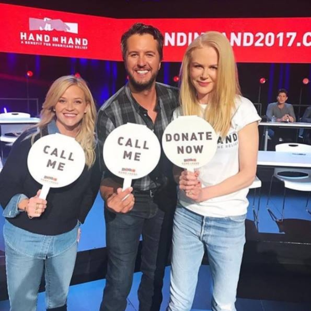 نيكول كيدمان ولوك براين وريس ويذرسبون يتحدون لجمع التبرعات لضحايا الإعصار في أمريكا