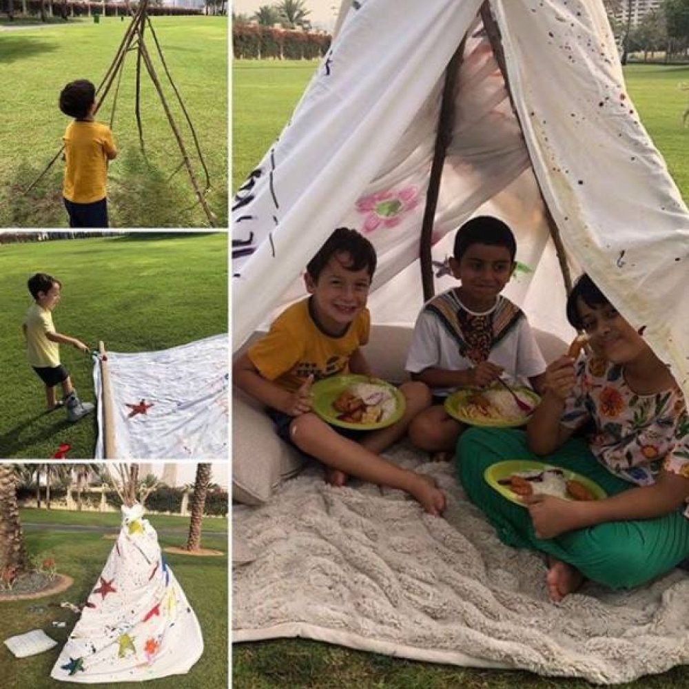 الأميرة هيا بنت الحسين تشارك متابعيها استمتاع ابنها الشيخ زايد بيوم الأرض أمس