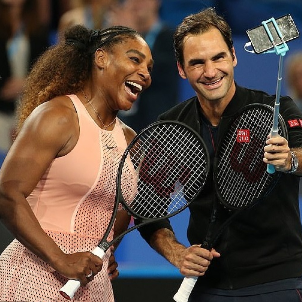 روجر فيدرر مع سيرينا ويليامز 