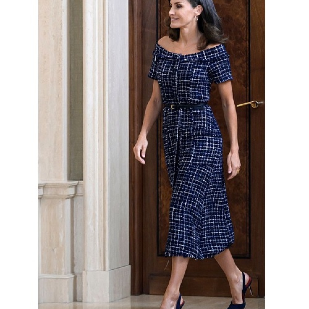 لفتتت الملكة ليتيزيا أنظار الجميع بأناقتها الملفتة يوم أمس في مدريد