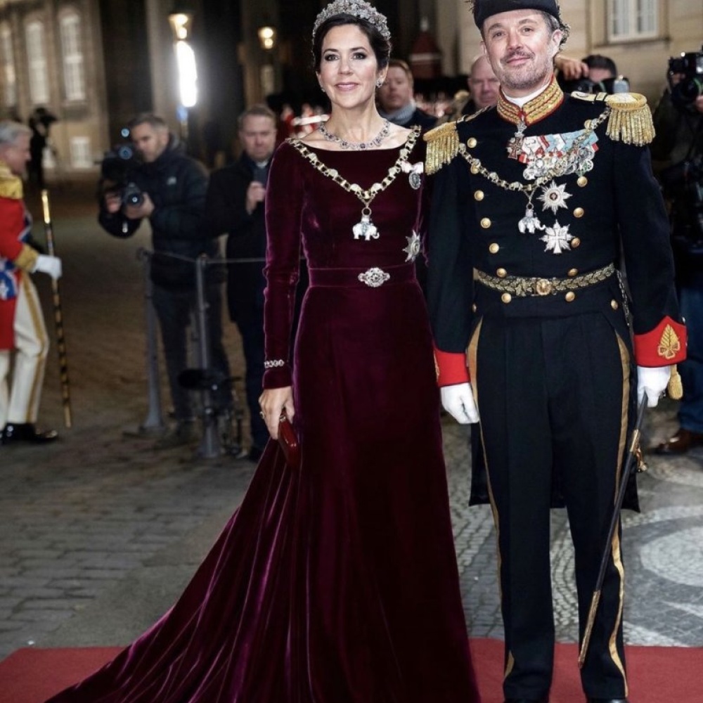 الأميرة ماري وولي عهد الدنمارك زوجها فريدريك في كوبنهاجن