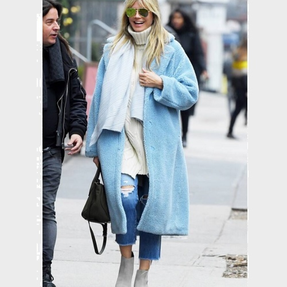 هايدي كلوم بأناقة شتوية خلال أحدث ظهور لها في نيويورك 