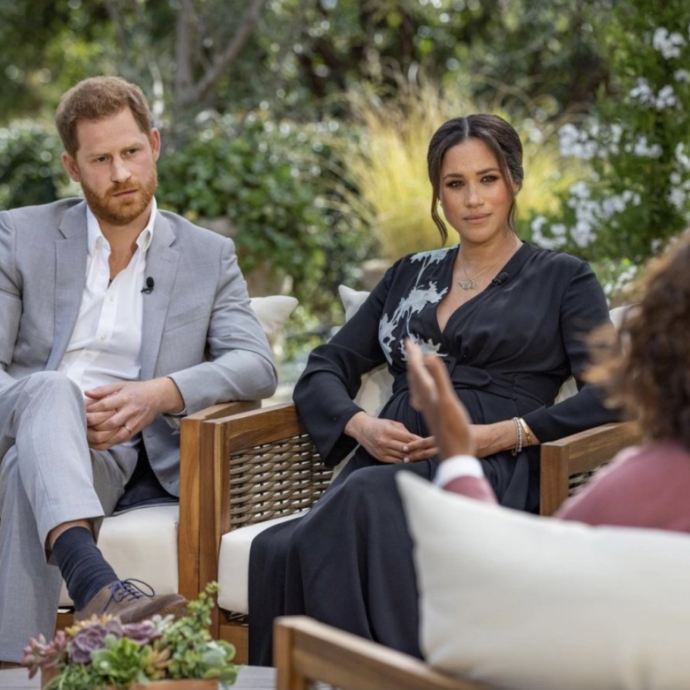 ميغان ماركل والأمير هاري في مقابلة أوبرا وينفري التي عرضت الأمس بتوقيت الولايات المتحدة