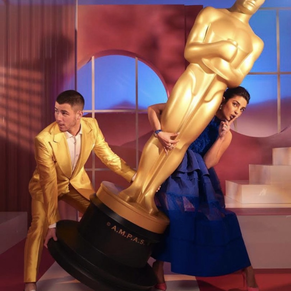 صورة لطيفة تجمع بين بريانكا شوبرا وزوجها نك جوناس بعد إعلانهما أسماء المرشحين للأوسكار