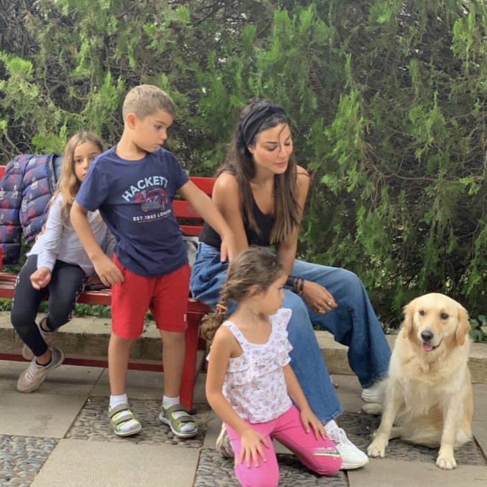 نادين نسيب نجيم تستمتع بأجواء الصيف برفقة أطفالها - صورة من انستغرام