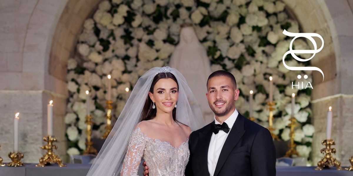 من أروع اللقطات.. 10 لحظات مميزة من زفاف إبن إيلي صعب سيليو وزين قطامي