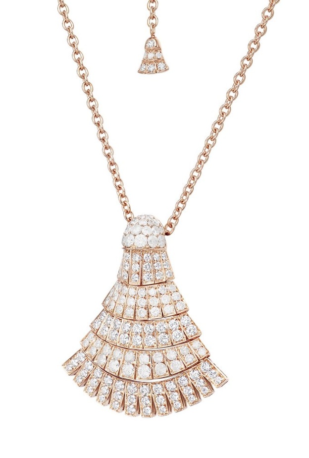 سلسلة بولغاري من الذهب والماس