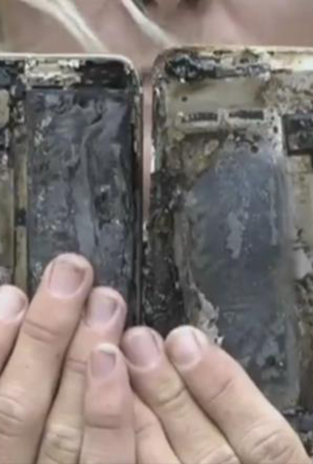 صاحبة آيفون 7 المحترق تروي قصتها