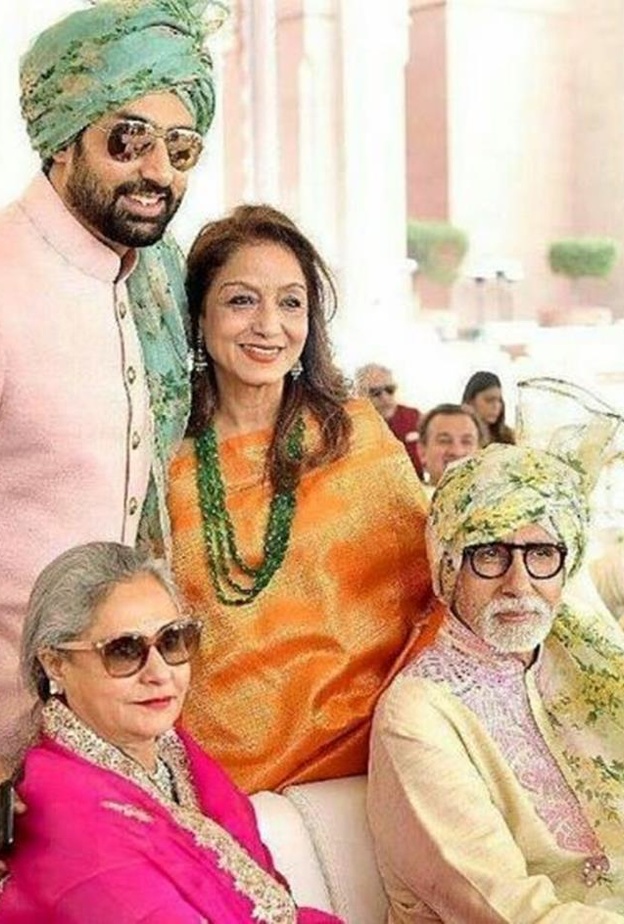 أسرة أميتاب باتشان تسافر إلى أبو ظبي لحضور حفل زفاف