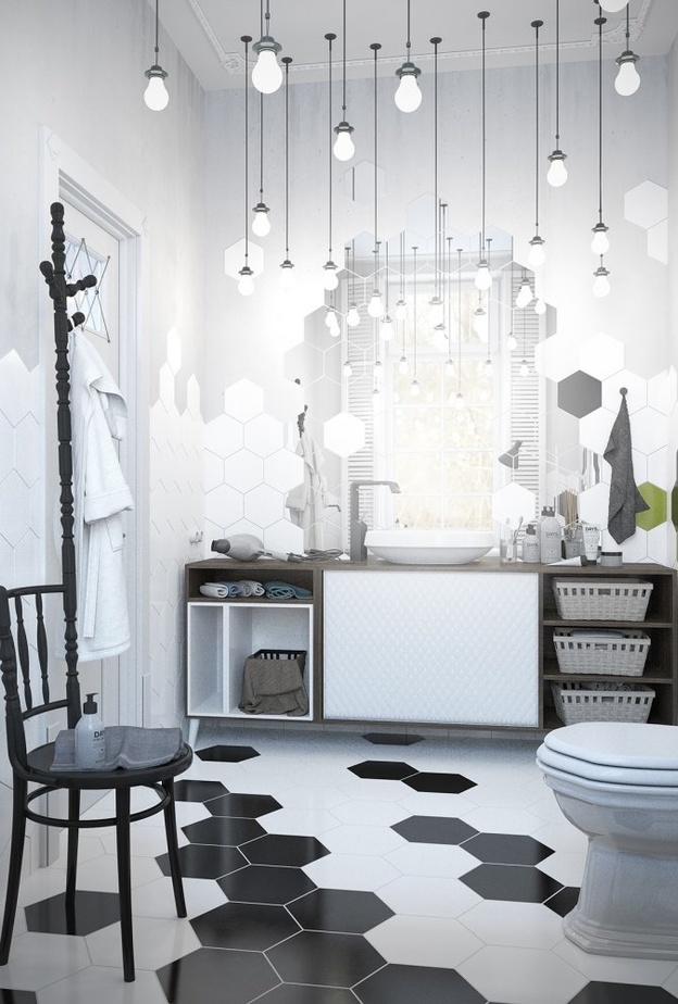 ديكور حمام غير تقليدي