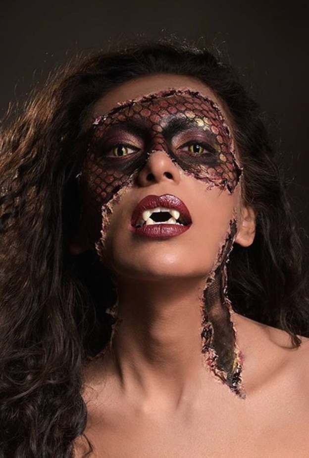 من اعمال ايمان العبيدي للمكياج السينمائي 