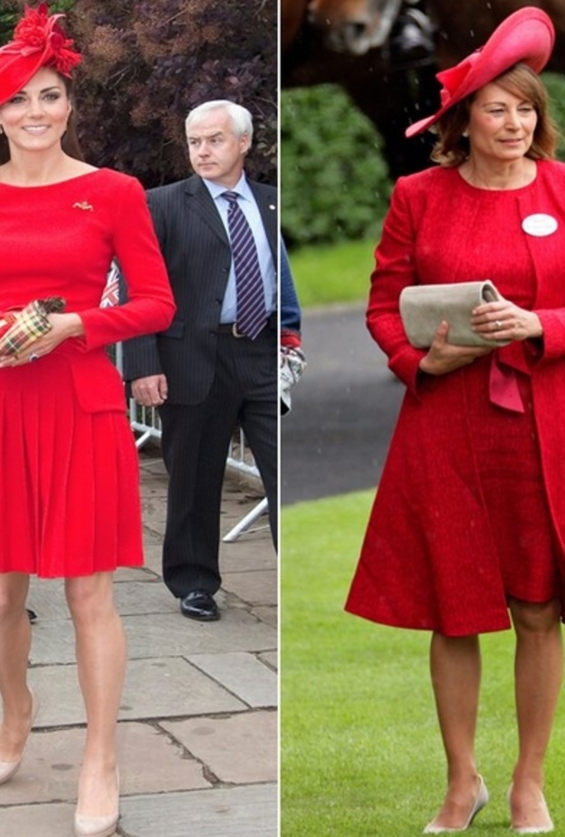 والدة الأميرة كيت ميدلتون ‏Kate Middleton‏ مشعة وتدرك جيداً بروتوكول الملابس الملكية‏