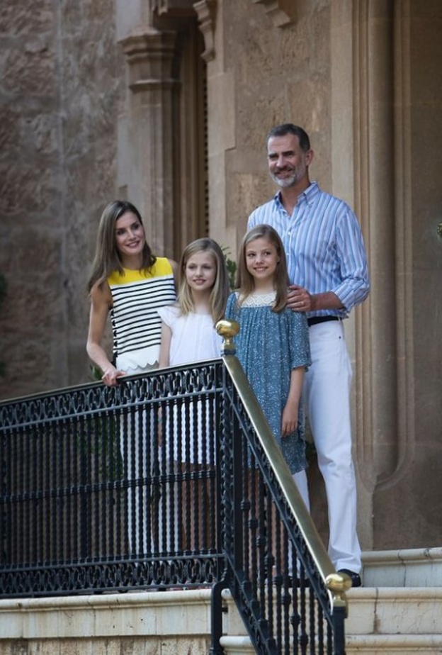 العائلة الإسبانية المالكة تقضي عطلتها الصيفية في مايوركا