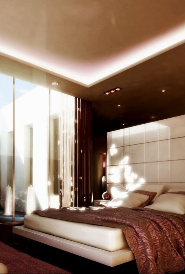 التصاميم الجبسية في ديكور غرف نوم  2017