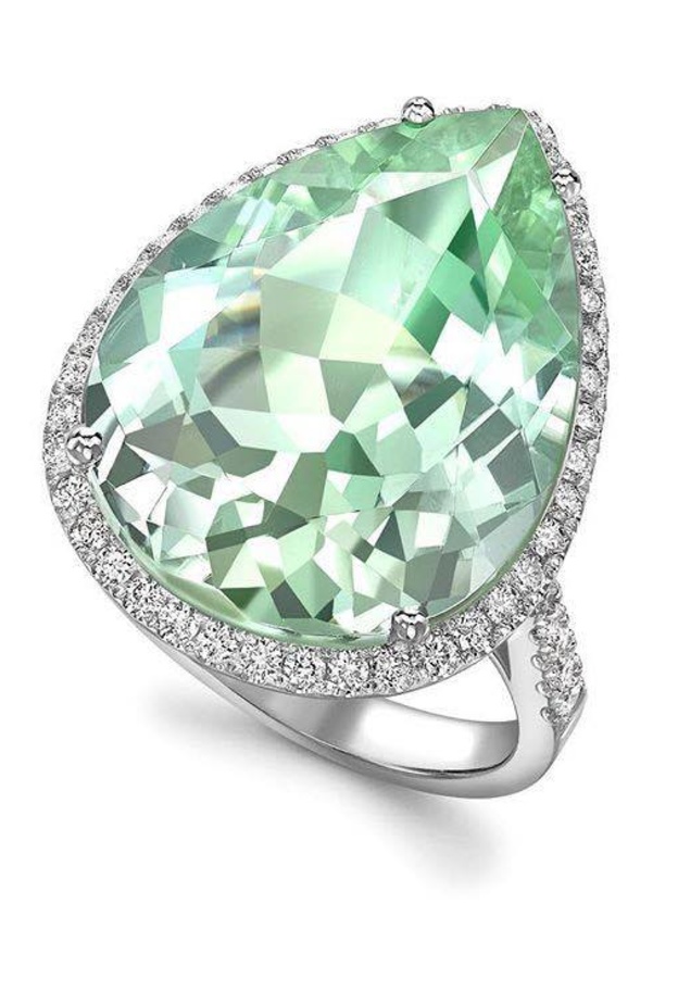 أفكار الحلي لأصابع العروس بحجر ملون رائع من مجموعة De Grisogono