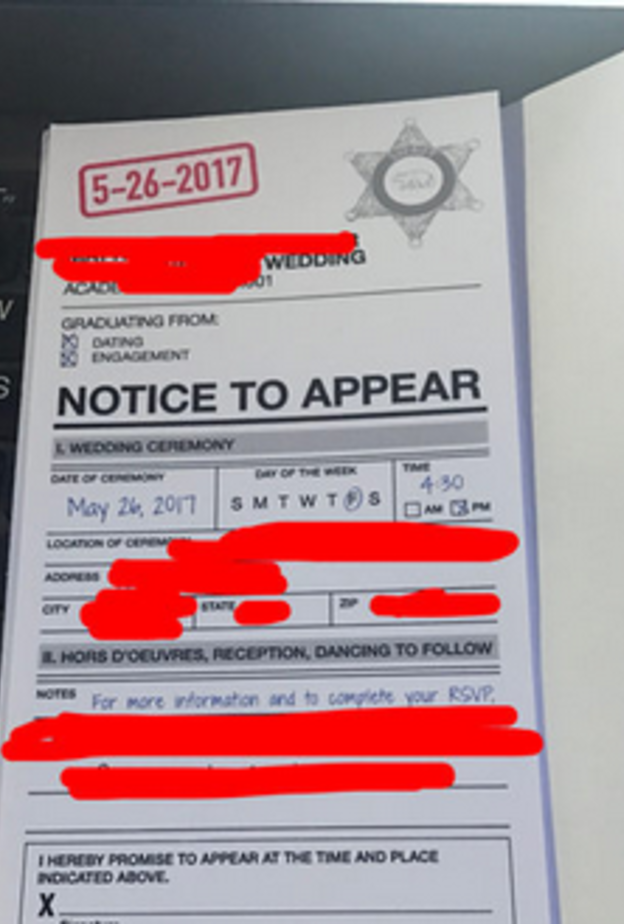 اقة الدعوة على شكل استدعا