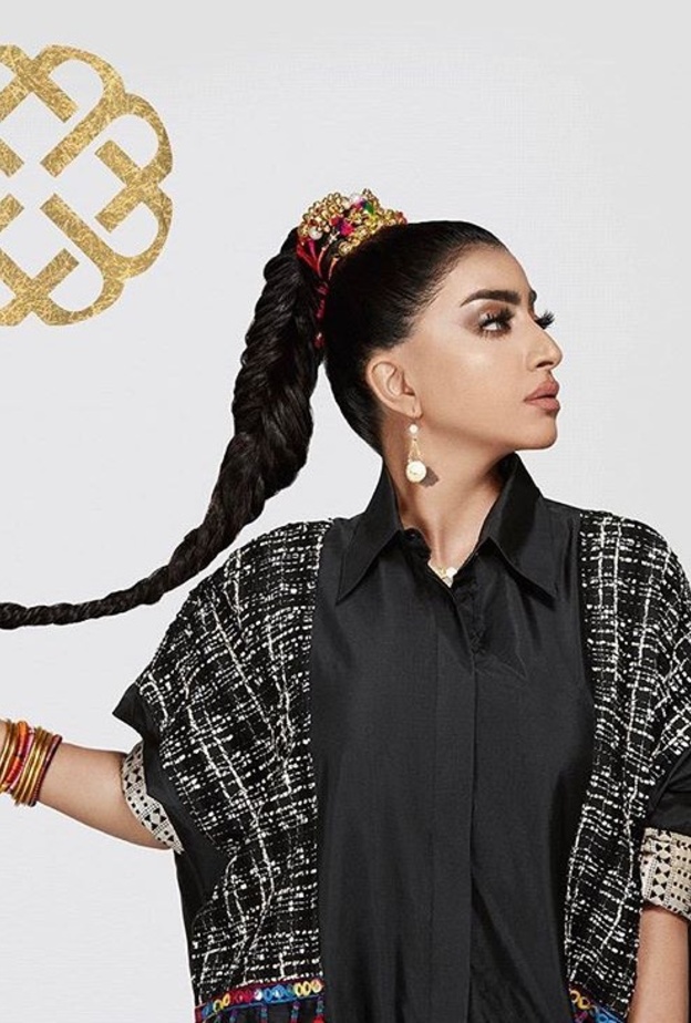 أمل العوضي ترتدي من اأياء مونتانا 