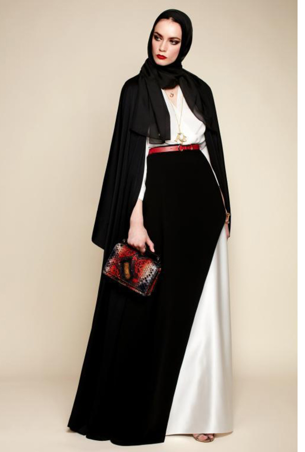 عباية من الألوان بتصميم عصري