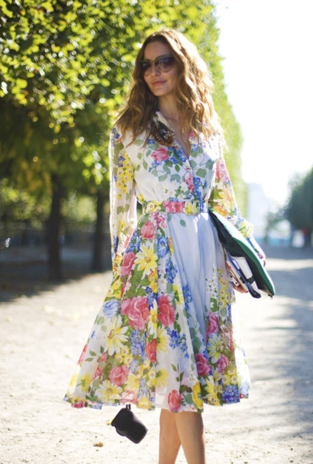 فستان معرق من مارني Marni من الحرير