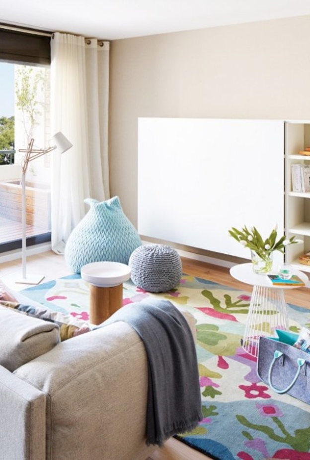 الورد والنباتات الطبيعية لغرف الجلوس بتصميم الصيف