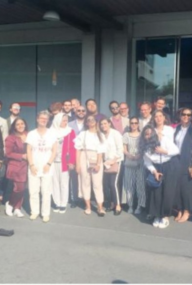 الطلبة السعوديين الفائزين بالمسابقة