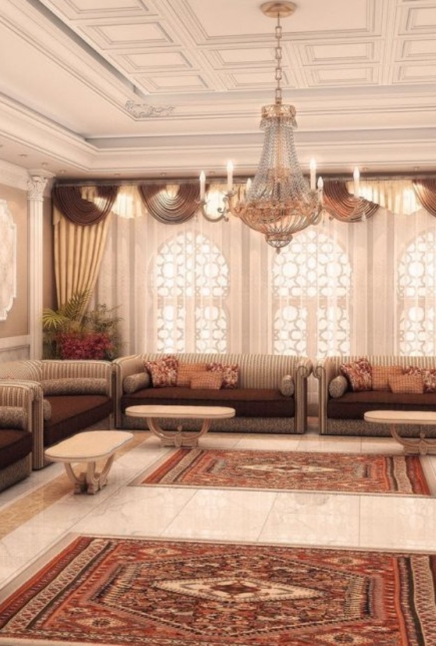 السجاد الفخم في مجالس رجال ملكية