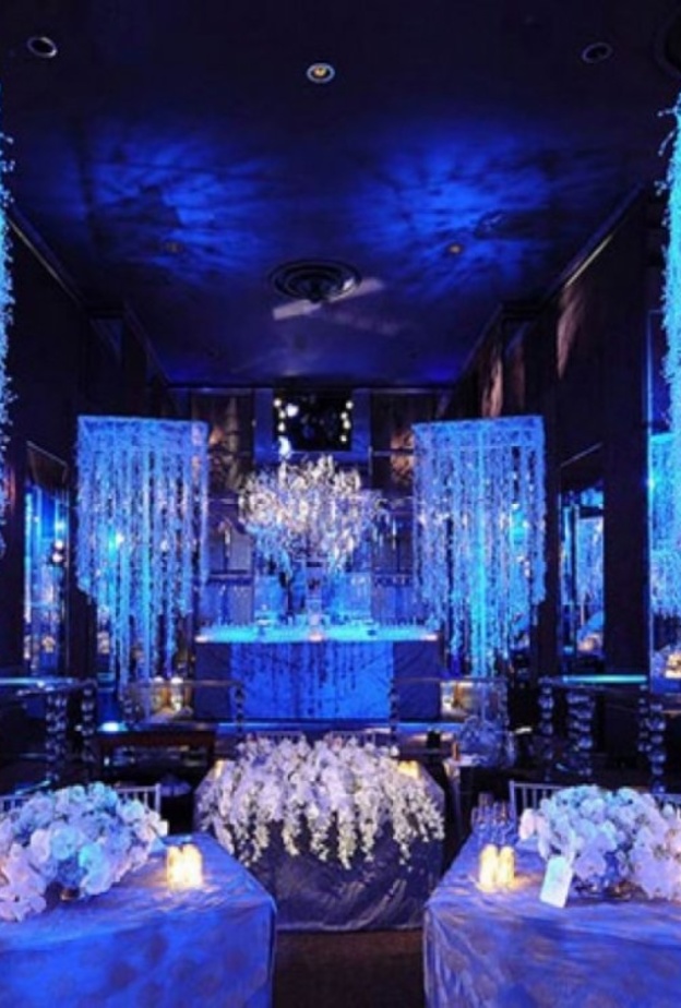 ثيم زواج باللون الازرق