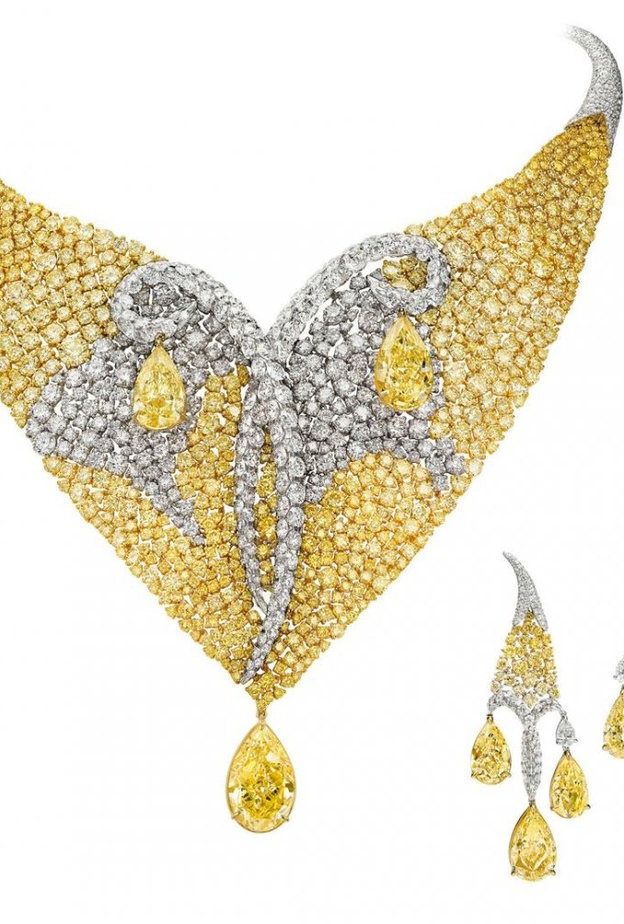 قلادة الماس أصفر من بوغوصيان