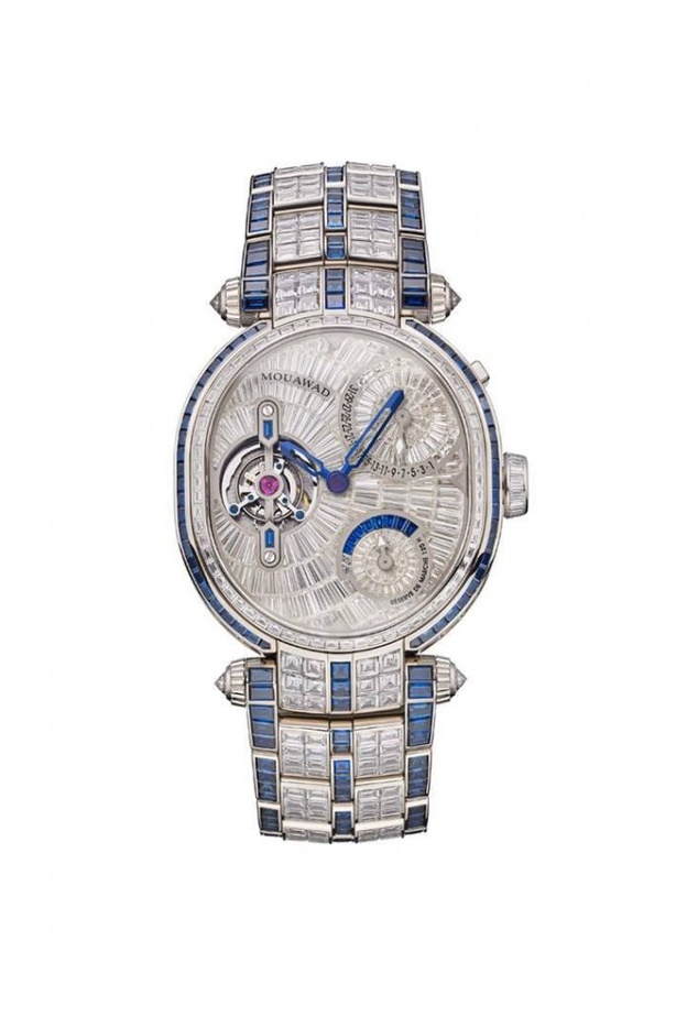 أناقة ساعات جراند إليبس جالاكسي مع الماس والياقوت الأحمر