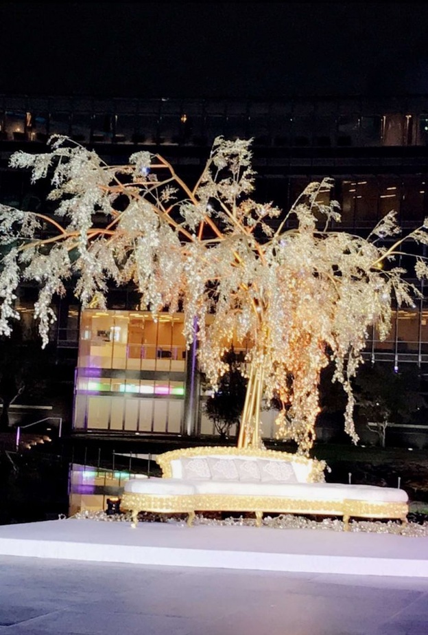 ديكور ملكي لزفاف ابن الوزير اللبناني غازي العريضي