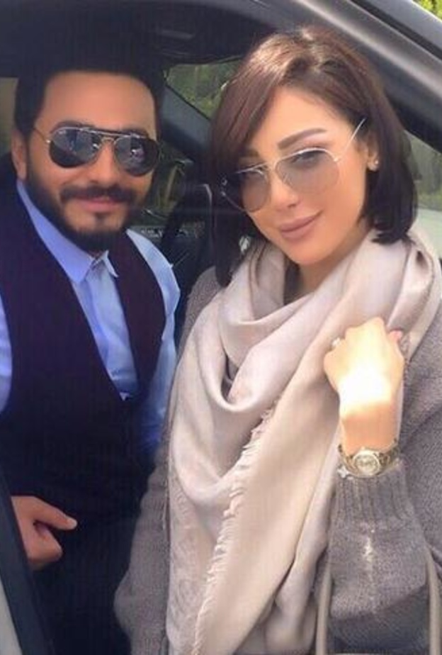 بسمة بوسيل وتامر حسني