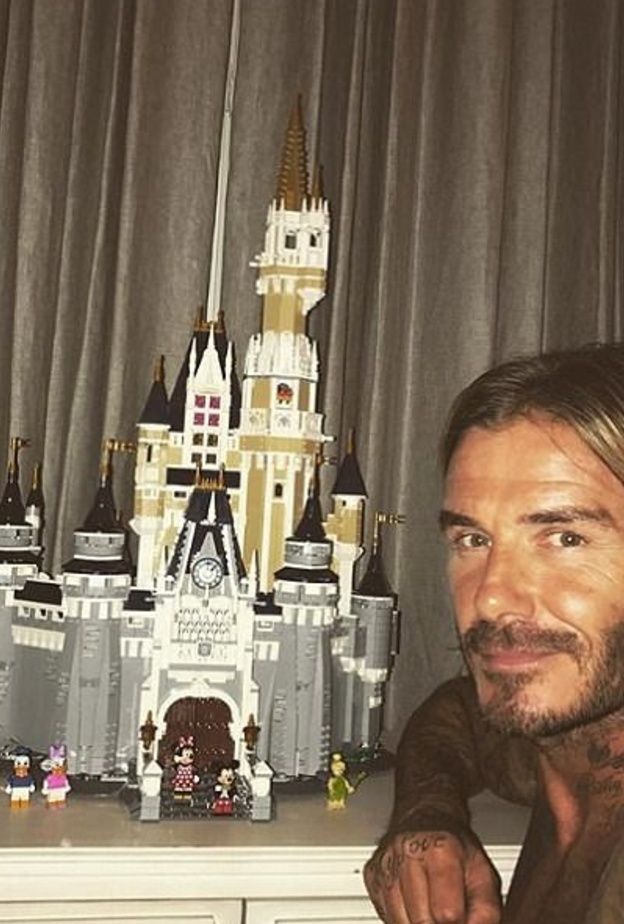 ديفيد بيكهام ينهي بناء قلعة ديزني لابنته هاربر