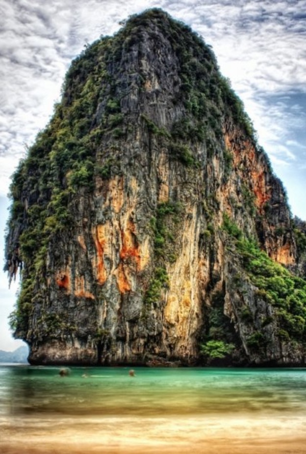 صخرة في جزيرة كو تابو في مملكة تايلاند