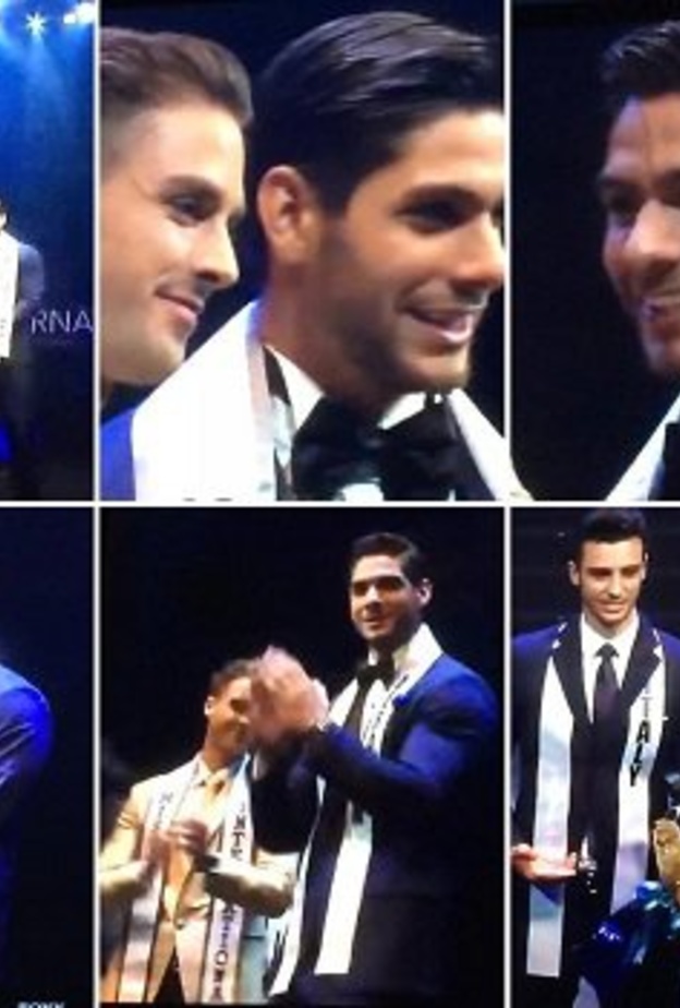 لحظة تتويج ملك جمال لبنان