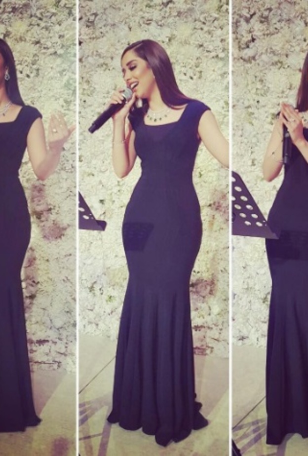 النجمة بلقيس لا تتخلى عن اللون الأسود