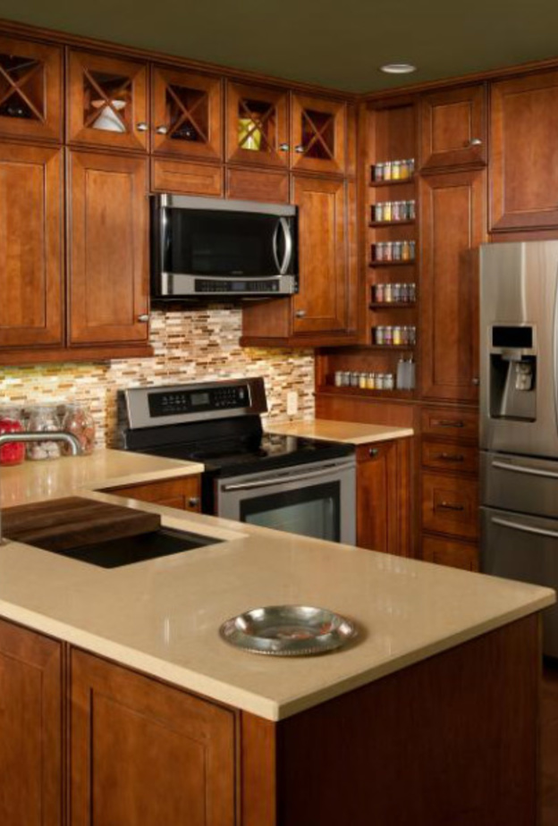 أدوات التقديم ضمن ديكور المطابخ الصغيرة