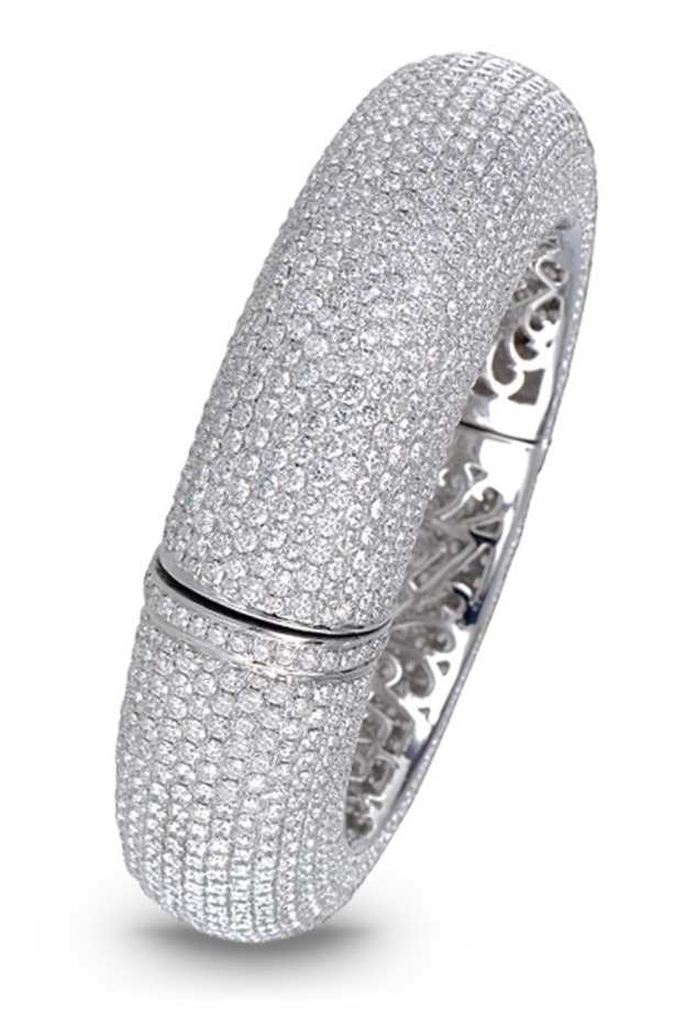 أسوارة جاكوب آند كو من الذهب الأبيض والماس