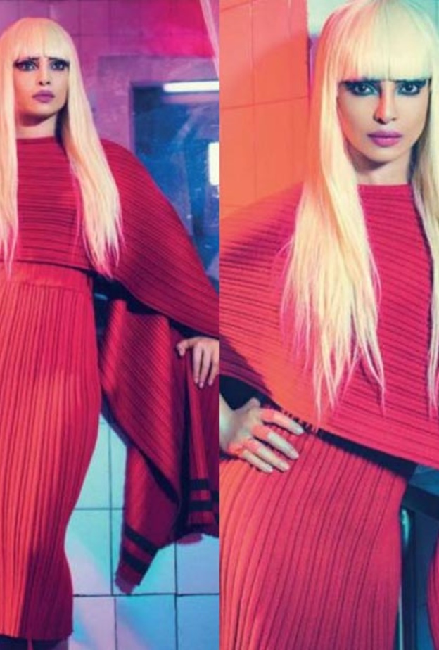 بريانكا تشوبرا تظهر بشعر أشقر