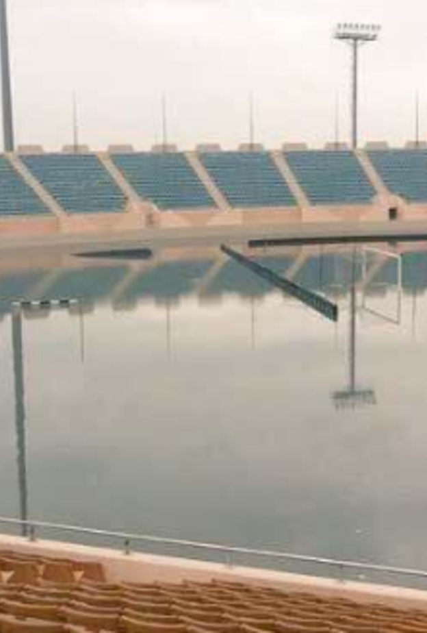 ستاد الأمير سعود بن جلوي بالخبر قبل الأمطار.