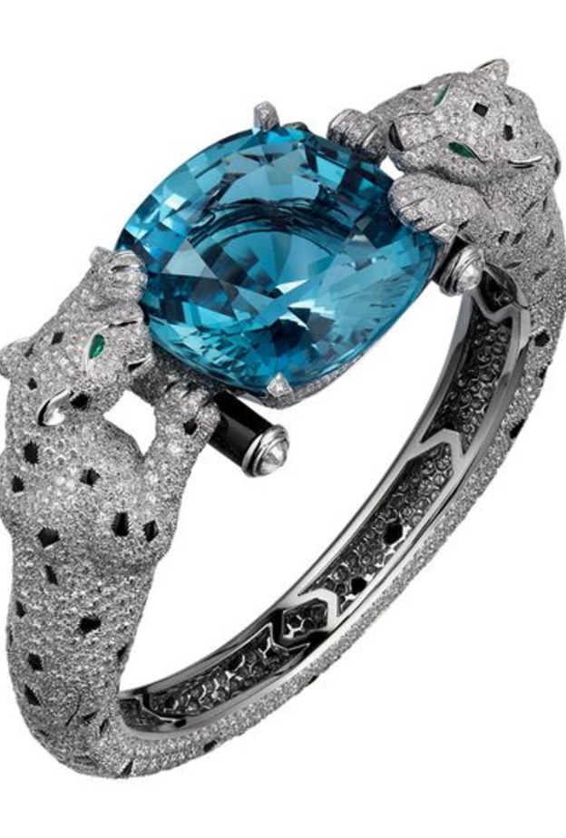 صور خاتم زواج باللون الازرق من كارتييه Cartier