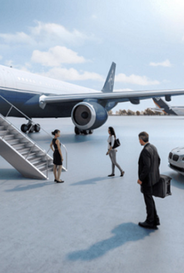 8 موظفين ينهون إجراءات سفر الأثرياء