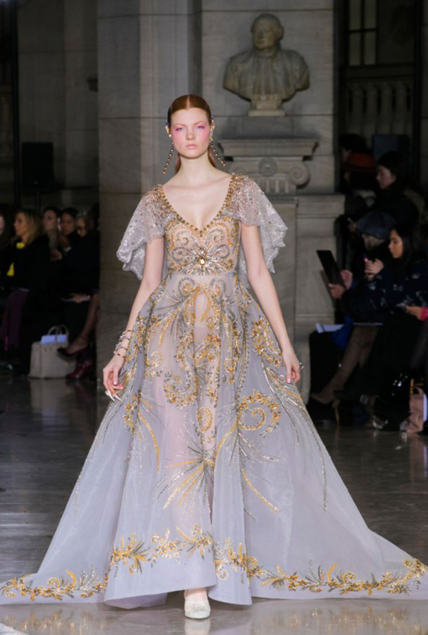 فساتين خطوبة بتطريزات فخمة من مجموعة جورج حبيقة