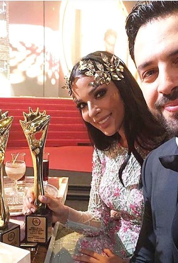 نادين نجيم وتيم حسن في حفل الموركس دور