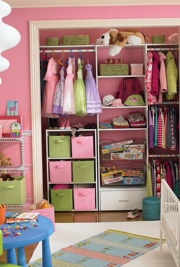 دولاب ملابس أطفال بسيط يركب يدويا