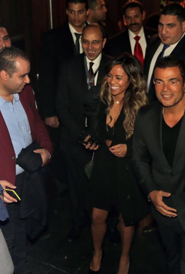 عمرو دياب ومديرة أعماله