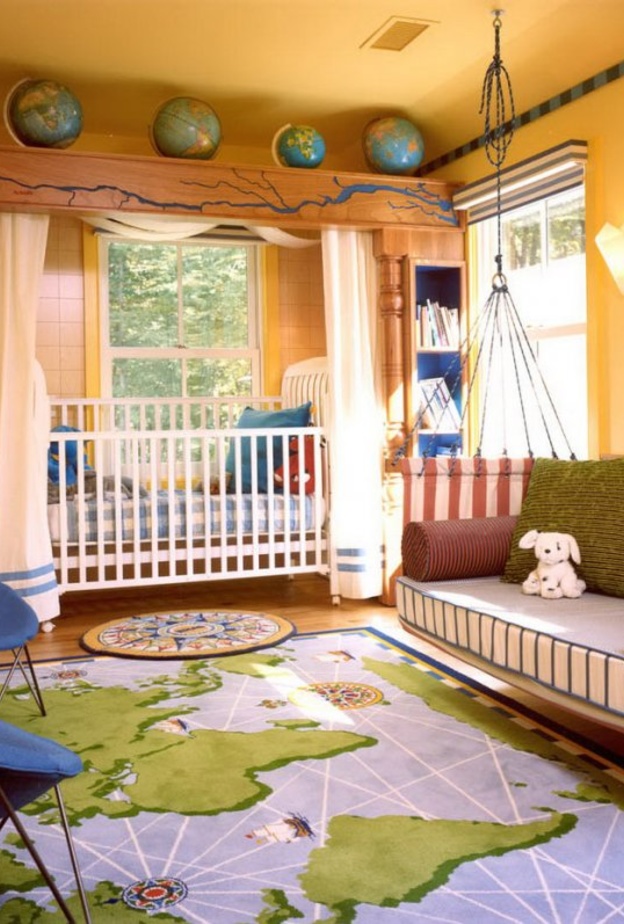 البساطة في الأثاث مهمة أيضا في غرف الاطفال