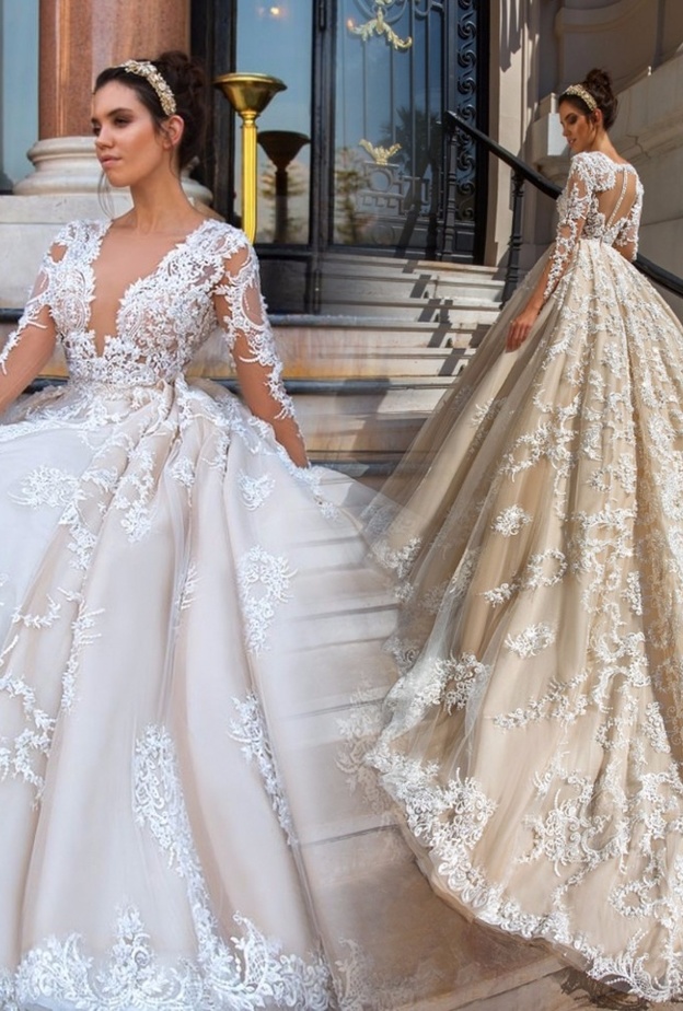فستان زفاف من الدانتيل المميز