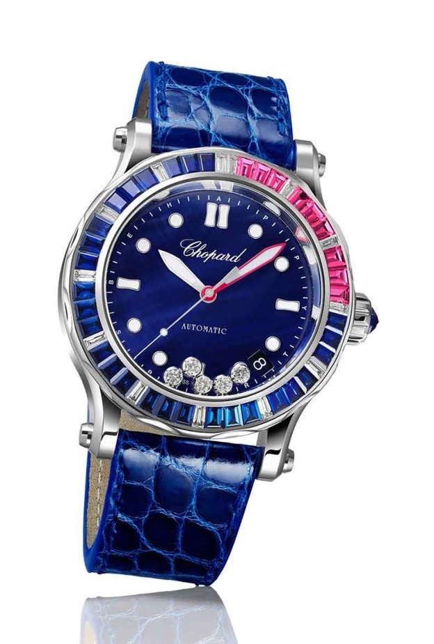 ساعة جيجر لوكولتر من الجلد والذهب الأبيض والماس